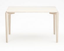 стол обеденный с белой столешницей и бежевыми ножками rectangle compact в Нижнекамске