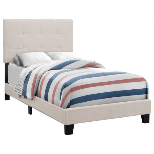 кровать beige linen 140х200 в Нижнекамске