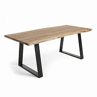 стол sono 220x100 коричневый с черными ножками cc0955m43 от la forma (ex julia grup) в Нижнекамске