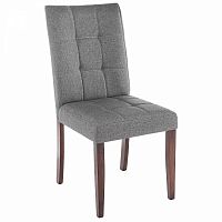 стул деревянный madina dark walnut / fabric grey в Нижнекамске