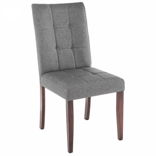 стул деревянный madina dark walnut / fabric grey в Нижнекамске