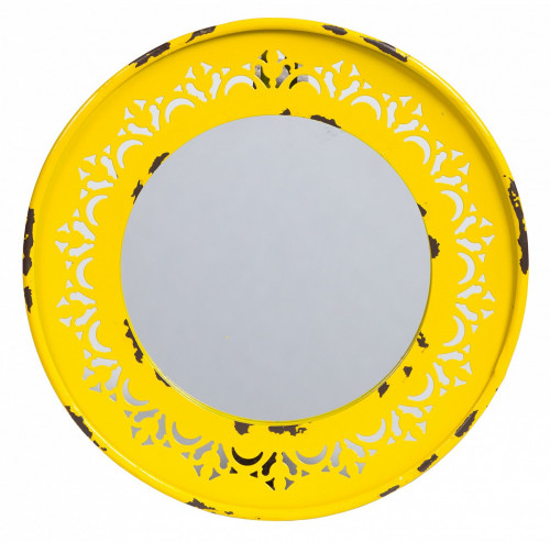 зеркало круглое металлическое желтое fiesta yellow в Нижнекамске