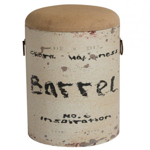столик-табурет barrel white бежевый в Нижнекамске
