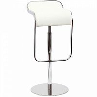 барный стул lem style piston stool белая кожа в Нижнекамске