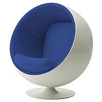 детское кресло eero ball chair бело-синее в Нижнекамске