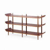 стеллаж bentwood двойной темно-коричневый в Нижнекамске