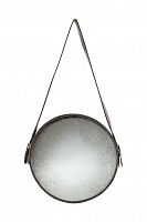 зеркало на ремне круглое металлическое диаметр 38 см iron and rope round в Нижнекамске