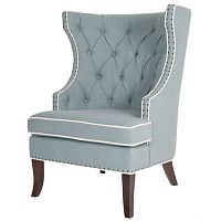 кресло мягкое с ушами бирюзовое gramercy club chair в Нижнекамске