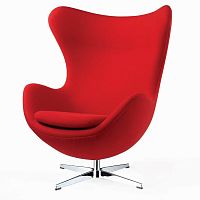кресло egg chair кашемир красное в Нижнекамске