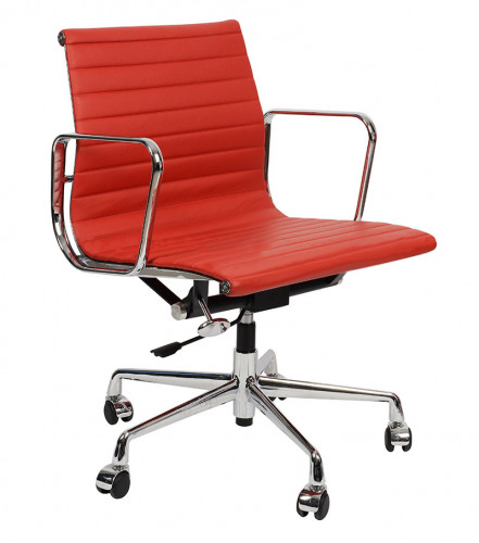 кресло eames style красная кожа в Нижнекамске
