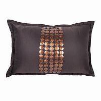 декоративная подушка handwork exclusive прямоугольная коричневая в Нижнекамске