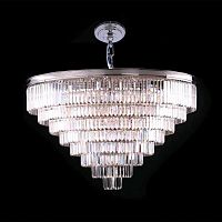 подвесная люстра newport 31127/s nickel матовый никель, белая в Нижнекамске