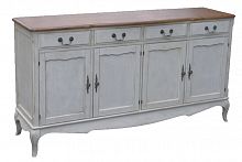 комод четырех дверный mobilier de maison белый, коричневый в Нижнекамске