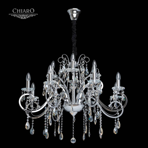 подвесная люстра chiaro сюзанна 458011012 хром в Нижнекамске