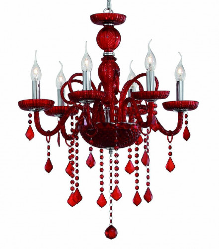 подвесная люстра ideal lux giudecca sp6 rosso в Нижнекамске