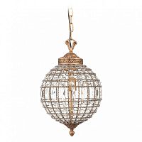 подвесная люстра хрустальный шар casbah crystal chandelier золото в Нижнекамске