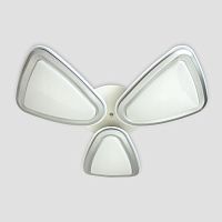 потолочная светодиодная люстра ambrella light orbital granule fg1010/3 wh/sl 204w d770 в Нижнекамске