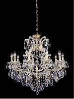 подвесная люстра crystal lux isabel sp11 gold/transparent золото в Нижнекамске
