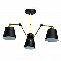 потолочная люстра mw-light таун 5 691011403 черная в Нижнекамске