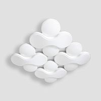 потолочный светодиодный светильник ambrella light orbital granule fg1066/4 wh 208w d720*720 в Нижнекамске