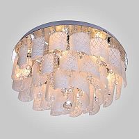 потолочная люстра eurosvet cascade 80117/9 хром/белый в Нижнекамске