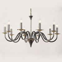 подвесная люстра lucia tucci messina 1890.10 glossy black в Нижнекамске
