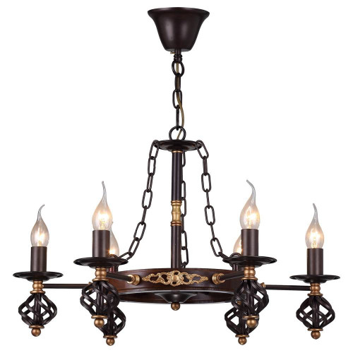 подвесная люстра arte lamp cartwheel a4550lm-6ck в Нижнекамске