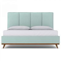 кровать двуспальная 160х200 голубая carter sky в Нижнекамске