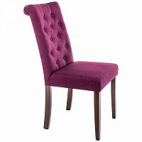 стул деревянный amelia dark walnut / fabric purple в Нижнекамске