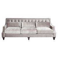 диван tufted прямой серый в Нижнекамске
