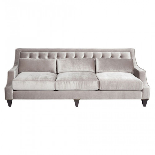 диван tufted прямой серый в Нижнекамске