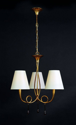 подвесная люстра mantra paola painted gold 3542 в Нижнекамске