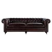диван chesterfield lounge прямой темно-коричневый в Нижнекамске