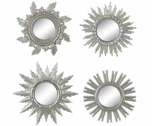 комплект зеркал-солнце в серебряных рамах silver sunny, 4 штуки в Нижнекамске