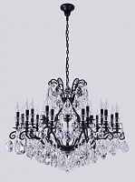 подвесная люстра crystal lux magnifico sp19 black/transparent черная в Нижнекамске