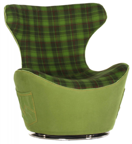 кресло green grid jeans зеленое в Нижнекамске
