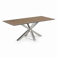 стол arya 200x100 st steel matt, фарфор iron cor c795k10 от la forma (ex julia grup) в Нижнекамске