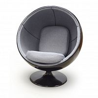 кресло ball chair черно-серое в Нижнекамске