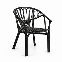 кресло corynn из ротанга черное cc0699fn01 от la forma (ex julia grup) в Нижнекамске