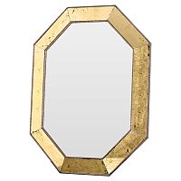 зеркало золотое восьмиугольное в состаренной раме aristocrat gold в Нижнекамске