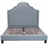 кровать двуспальная 160х200 бирюзовая из велюра guss в Нижнекамске
