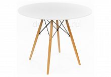 стол деревянный eames style 90 см белый в Нижнекамске