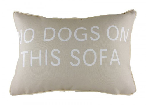 подушка с надписью no dogs on this sofa в Нижнекамске