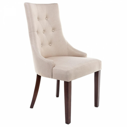 стул деревянный elegance dark walnut / fabric cream в Нижнекамске