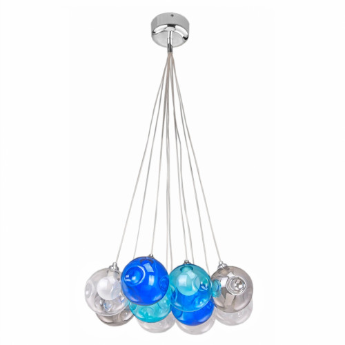 люстра bocci blue 10 прозрачное, голубое, пепельное стекло в Нижнекамске
