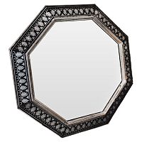 зеркало восьмиугольное черное с орнаментом silver ornaments в Нижнекамске