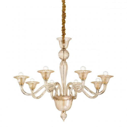 подвесная люстра ideal lux brigitta sp8 ambra в Нижнекамске