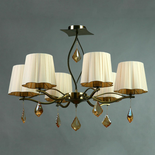 подвесная люстра brizzi bx03203/6 bronze cream в Нижнекамске