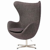 кресло egg chair серое в Нижнекамске