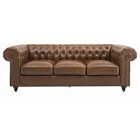 диван chester classic трехместный прямой бежевый в Нижнекамске